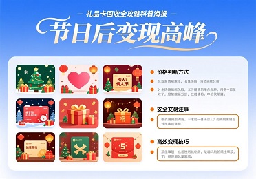 礼品卡回收全攻略：节日后变现高峰，价格/安全/技巧一文读懂