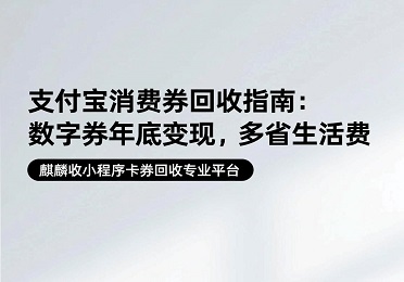 【麒麟收】支付宝消费券回收指南：数字券年底变现，多省点生活费