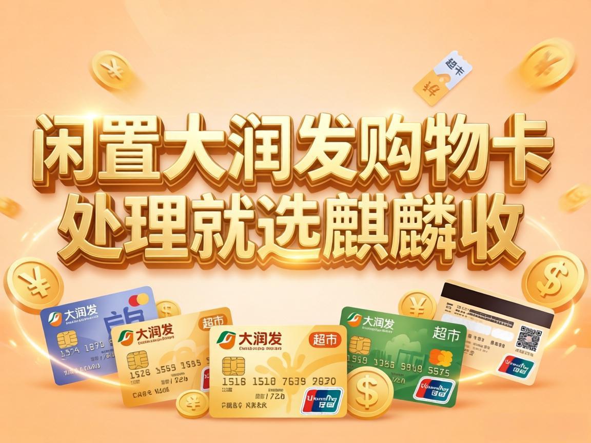 【麒麟收】家里闲置的大润发购物卡，别再放着过期了！