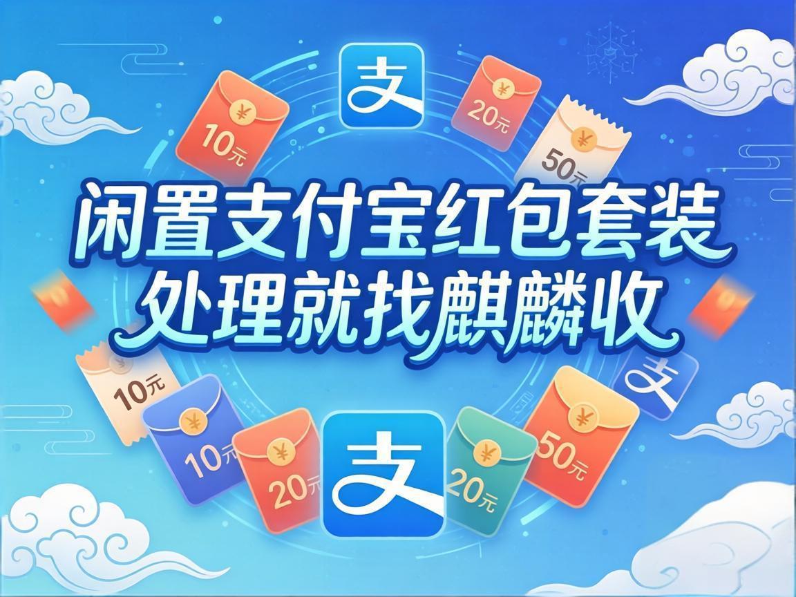 【麒麟收】别让支付宝红包套装白白过期！手把手教你把闲钱变现金