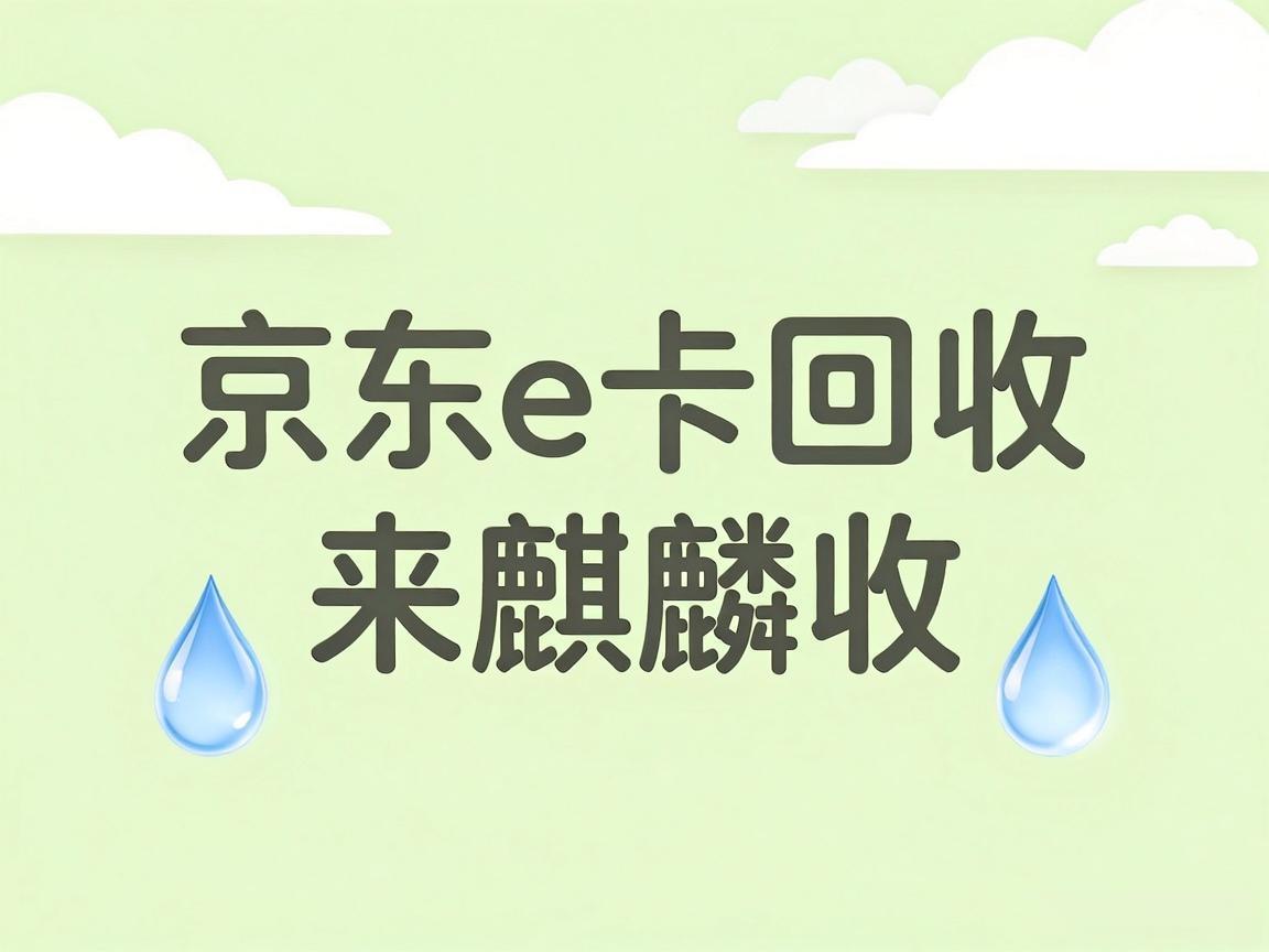 【麒麟收】京东 E 卡回收：别让你的购物卡在角落里 "睡大觉"